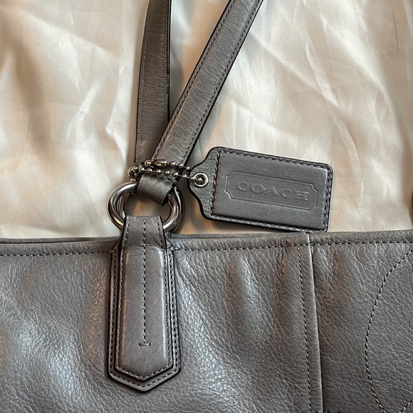 Grey Coach Tote - Picture 6 of 9